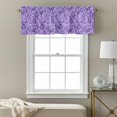 thumbnail image 3 of Purple Paisley Floral Valance Curtain for Windows Retro Abstract Watercolor Paisley Floral Rod Pocket Curtain Valances Short Window Treatments for Kitchen Bathroom Laundry Basement 42 x 18 Inch, 3 of 9