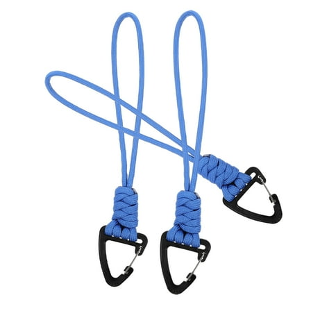 Niceauty 3Pcs Blue Carabiner Lanyard Sturdy Wrist Strap for Keys and Small Accessories