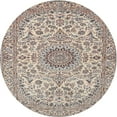 thumbnail image 1 of Ahgly Company Indoor Round Traditional Desert Sand Beige Medallion Area Rugs, 3' Round, 1 of 6