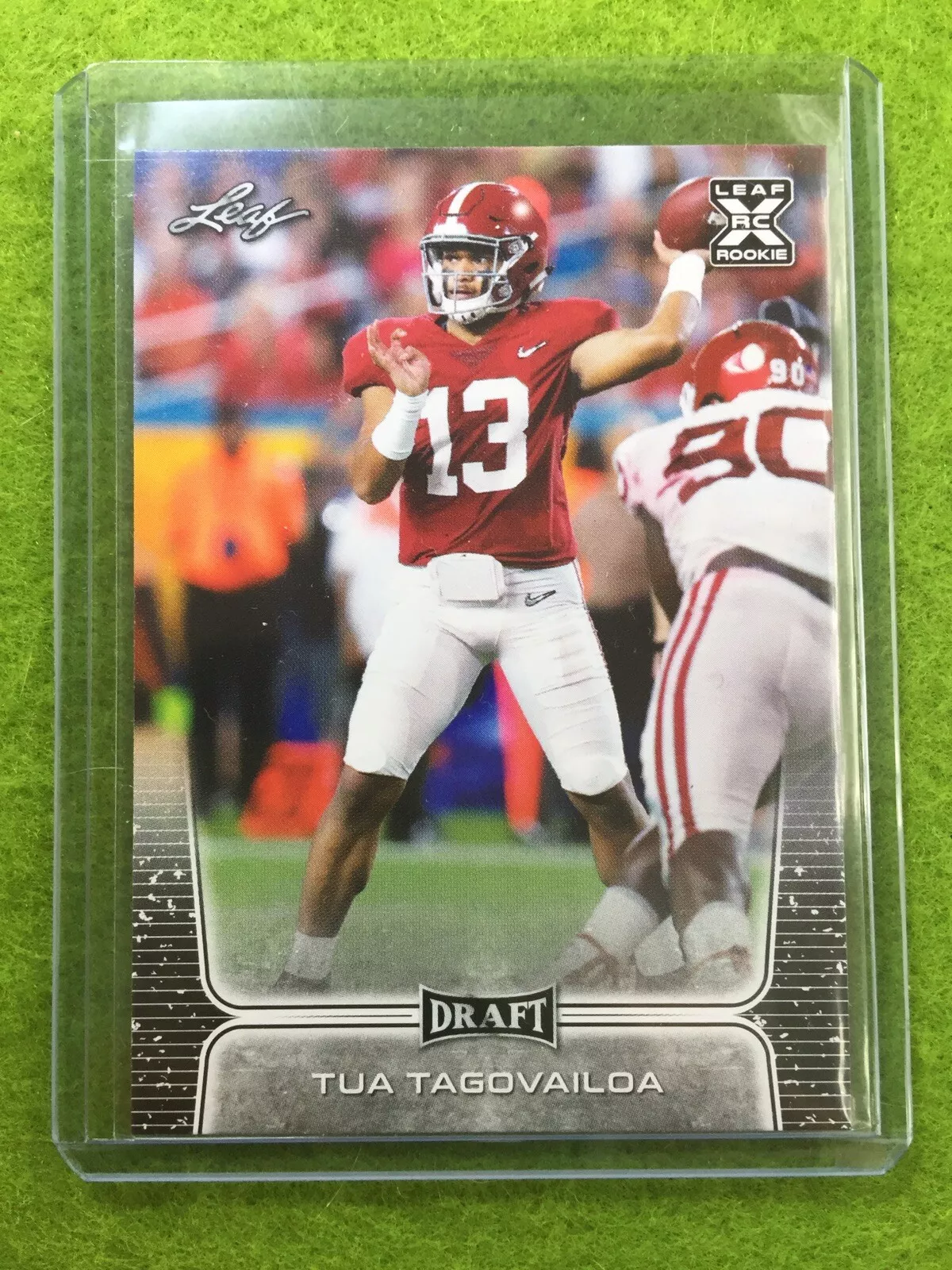 TUA TAGOVAILOA ROOKIE CARD JERSEY #13 ALABAMA RC 2020 Leaf Draft Football