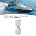 thumbnail image 3 of 2-Pack Anodized Aluminum Flange Alignment Pins, 1-1/8 in, Double Hole, for 0.5 in to 14 in Flanges, 150 lb, Silver, 3 of 4
