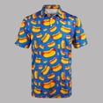 thumbnail image 2 of LIIPEE Summer Fashion Graphic Polo Shirt For Men Short Sleeve Tennis Collar Shirts Male Comfortable Breathable Versatile Polos,L, 2 of 4