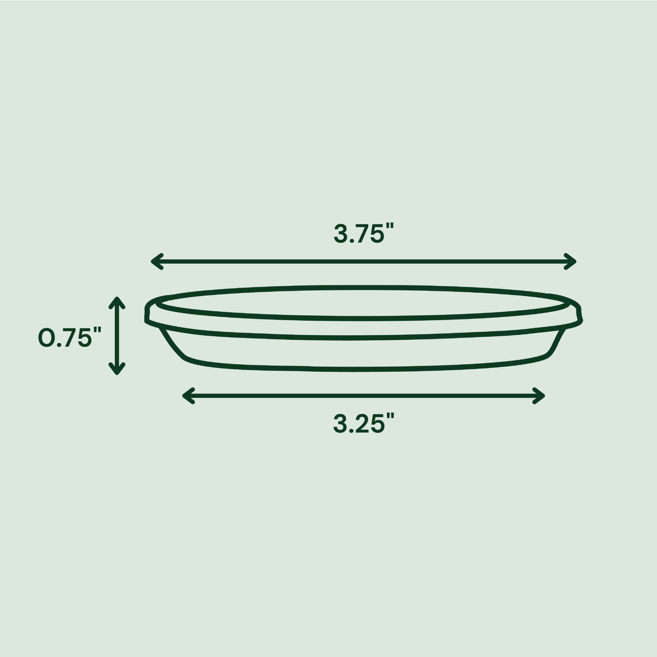 Bloem Terra 4" Round Plastic Planter with Drainage Holes - Indoor/Outdoor, 0.25 Gallon Capacity, Lightweight Garden Pot, Black