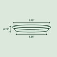 thumbnail image 3 of Bloem Terra 4" Round Plastic Planter with Drainage Holes - Indoor/Outdoor, 0.25 Gallon Capacity, Lightweight Garden Pot, Black, 3 of 6