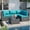 Silver Rattan Blue Cushion, variant on Walsunny 5 Pieces Outdoor Furniture Patio Sectional Sofa Set, Wicker Rattan Conversation Sets with Cushions and Glass Table, Black Rattan Dark Blue Cushions