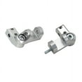 thumbnail image 4 of Pair Motorcycle Foot Peg Passenger Lowering Kit CNC Aluminum Universal Silver, 4 of 5