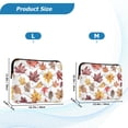 thumbnail image 4 of FORMRS 13-13.3 inch Laptop Sleeve Case Soft Carrying Quilted Computer Bag Cover, Gray Autumn Leaves, 4 of 7