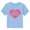 Light Blue, variant on Toddler's Care Bears Classic Heart Logo Graphic Tee White 5T