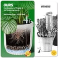 thumbnail image 4 of Self-Watering Tall Planters Set of 2 – Large Indoor/Outdoor Flower Pots with Marble Finish, Water Level Monitor & Hidden Wheels – Decorative Plant Containers for Living Room, Patio, Garden, Office, 4 of 8