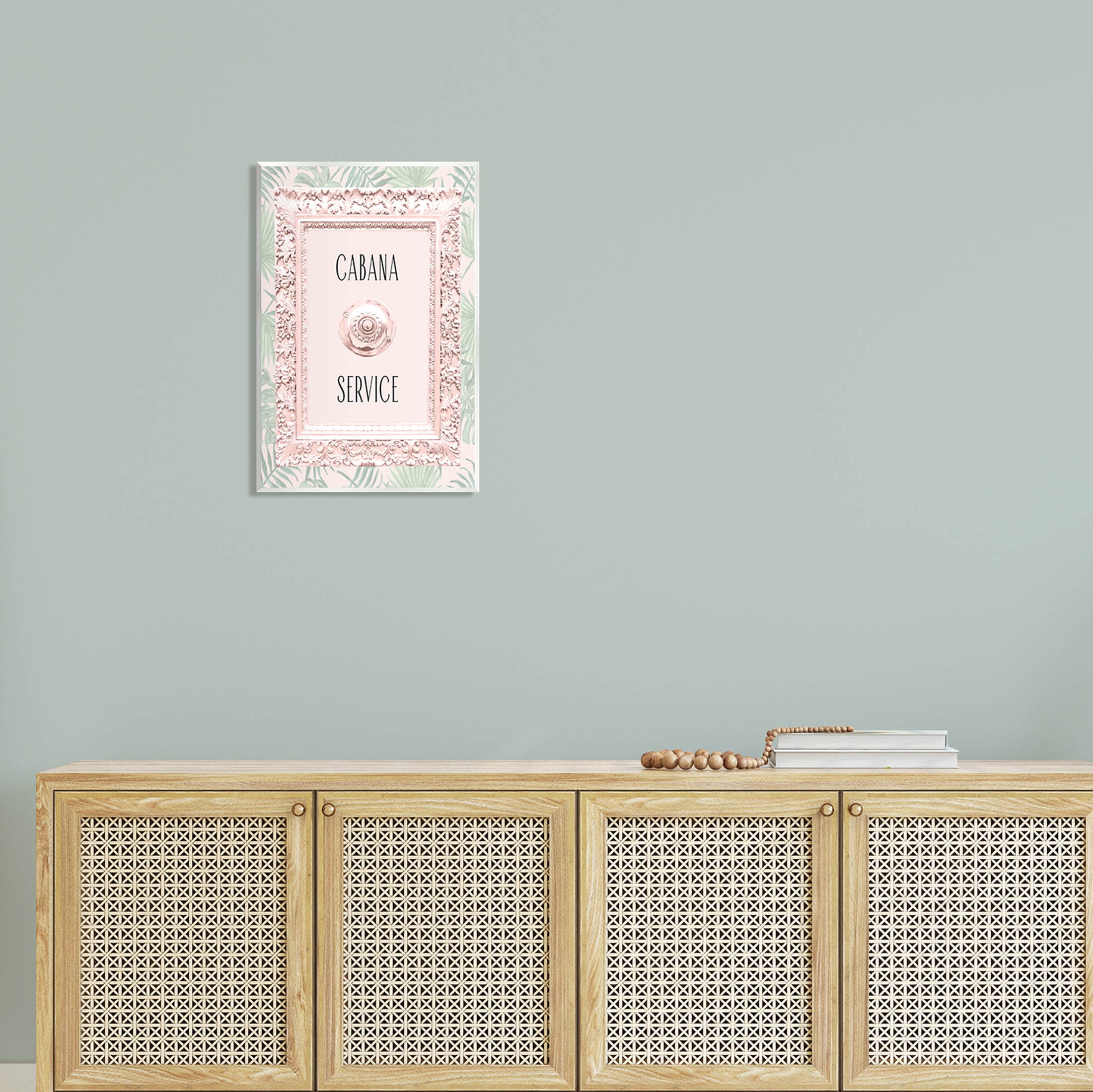 Stupell Industries Cabana Service Tropical Leaves Graphic Art Unframed Art Print Wall Art, Design by Lil' Rue
