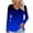 Dark Blue, variant on Cilsoka Black Shirts for Women V Neck Womens Fall Winter Tops Long Sleeve Basic Tees for Women Cotton Pack Plus Size Blouses for Women 3x My Orders past Orders