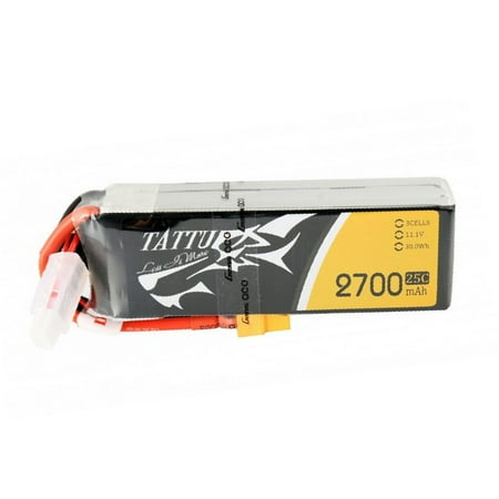 UPC: 0889551000918 | Tattu Lipo Battery 2700mAh 3S1P 25C 11.1V Pack with XT60 Plug for Multicopter Vortex DJI Phantom