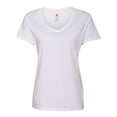 thumbnail image 1 of Camiseta con cuello en V Hanes Mujer color blanco XXL, 1 of 1