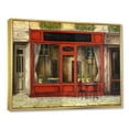 thumbnail image 3 of Designart 'Red Facade of Charming Shop In Paris Street I' French Country Framed Canvas Wall Art Print, 3 of 5