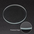 thumbnail image 4 of Unique Bargains 1.7' Dia Polished Edge Round LED Lens Flashlight Glass Lens with Silicone Ring Transparent Black 2 Set, 4 of 5