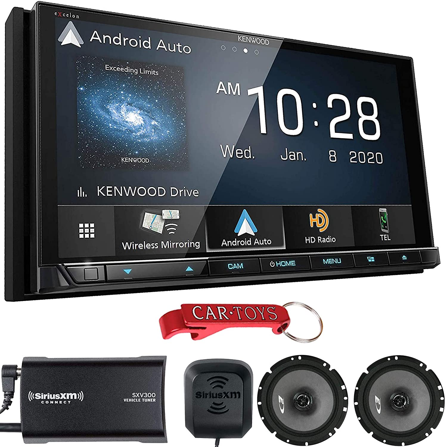 Kenwood Excelon DDX9907XR 6.8" Stereo Music Lover's Bundle with Alpine