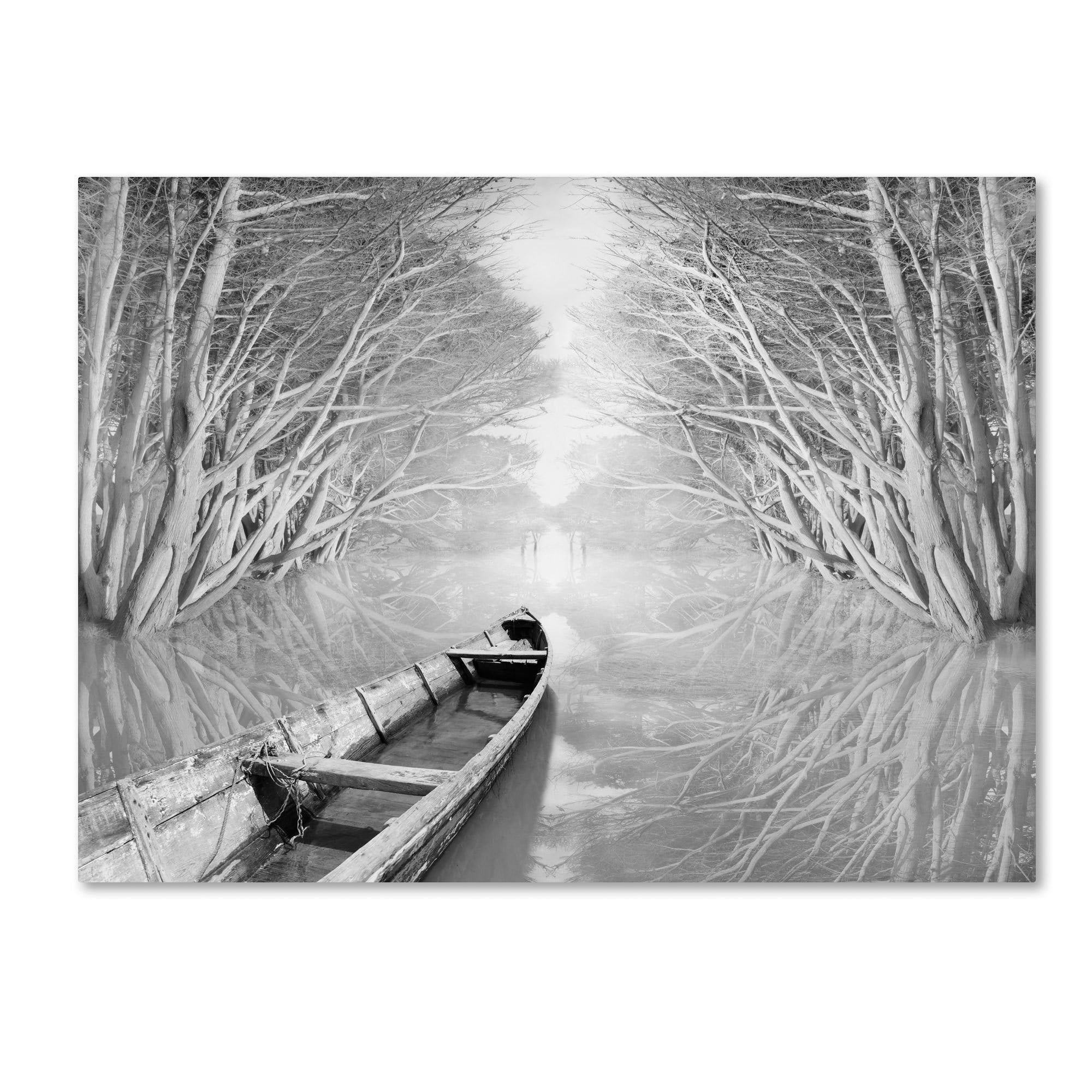 Trademark Fine Art "Welcome" Canvas Art by Moises Levy