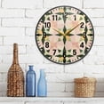 thumbnail image 3 of Yayeee Wall Clock Battery Operated 9.5" Silent Quartz Non-Ticking for Living Room Decor, Retro Black Stars, 3 of 8