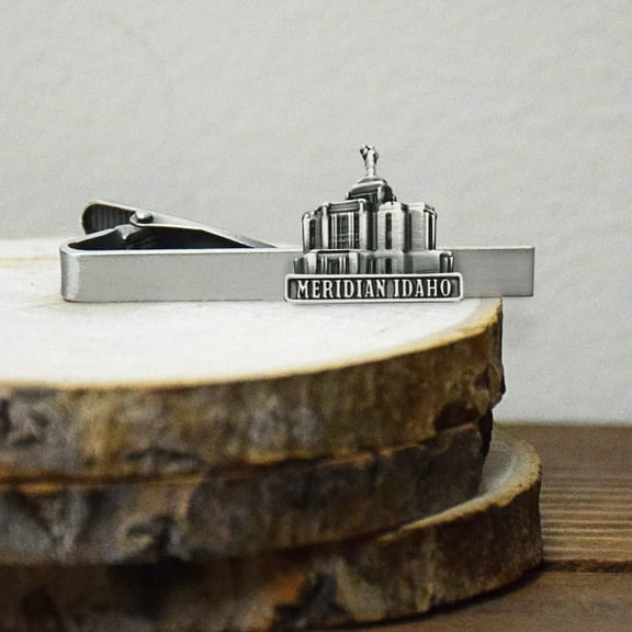 Meridian Idaho Antique Silver Temple Tieclip by Ringmasters