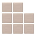 thumbnail image 1 of 8 Piezas Almohadils de Silicona para Muebles Antideslizantes Cubiertas Premium para Piernas Autoadhesivas Antiarañazos Almohadils de Mes cuadrado beige 40mm Sunnimix almohadillas para patas de sofá, 1 of 8