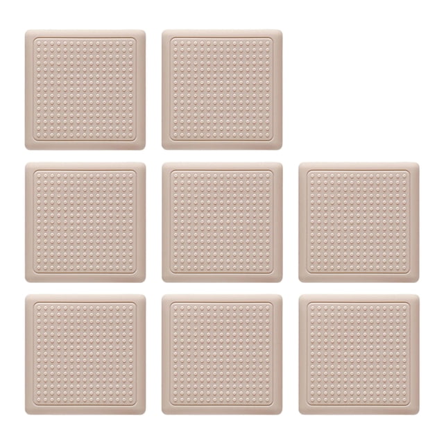 8 Piezas Almohadils de Silicona para Muebles Antideslizantes Cubiertas Premium para Piernas Autoadhesivas Antiarañazos Almohadils de Mes cuadrado beige 40mm Sunnimix almohadillas para patas de sofá