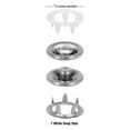 Hello Hobby White Snap Fasteners, Nickel Plated Brass (7 Count