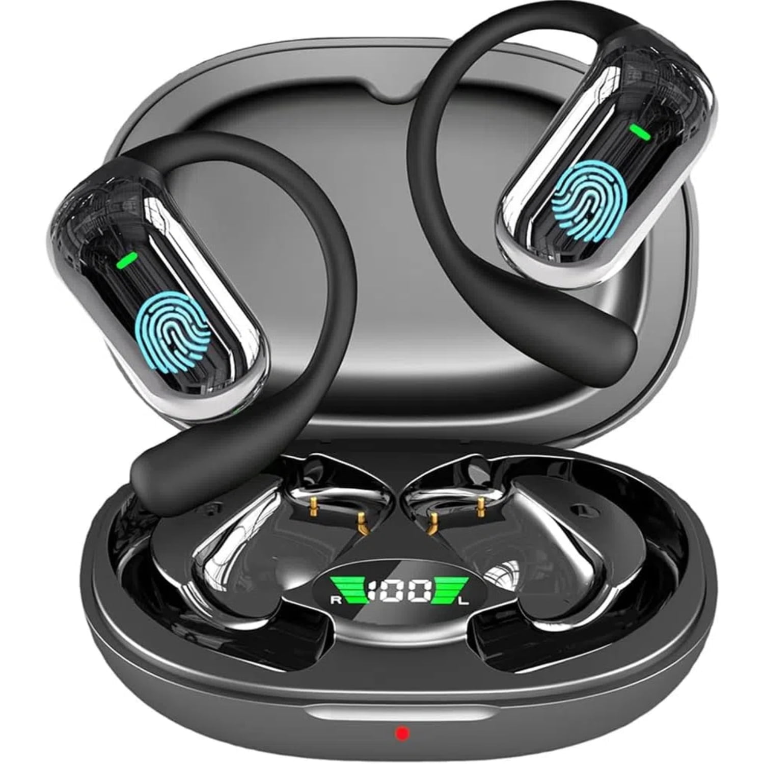 AI Translation Earbuds Real-Time 144-Language Translator Open Ear Wireless Earbuds for Travel Business and Language Learning