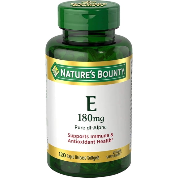 Nature's Bounty Vitamin E - Pure Dl-Alpha - 120 Rapid Release Softgels