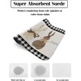 thumbnail image 2 of Spring Easter Dish Drying Mat for Kitchen Counter, Super Absorbent Quick Dry Coffee Bar Mat Pad Thin Diatomaceous Sink Mat Non Slip Dish Drainer Mat 16''''x18'''' Brown Beige Bunny Black White Plaid, 2 of 6