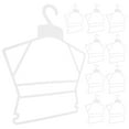 thumbnail image 1 of GETAJGHSD 10Pcs Space Saving Kids Plastic Hangers for Baby Clothes Laundry, 1 of 8