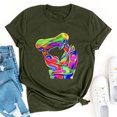thumbnail image 2 of Camiseta holgada de manga corta con estampado de mueca retro para hombre y mujer Pompotops hfajkhk138983, 2 of 8