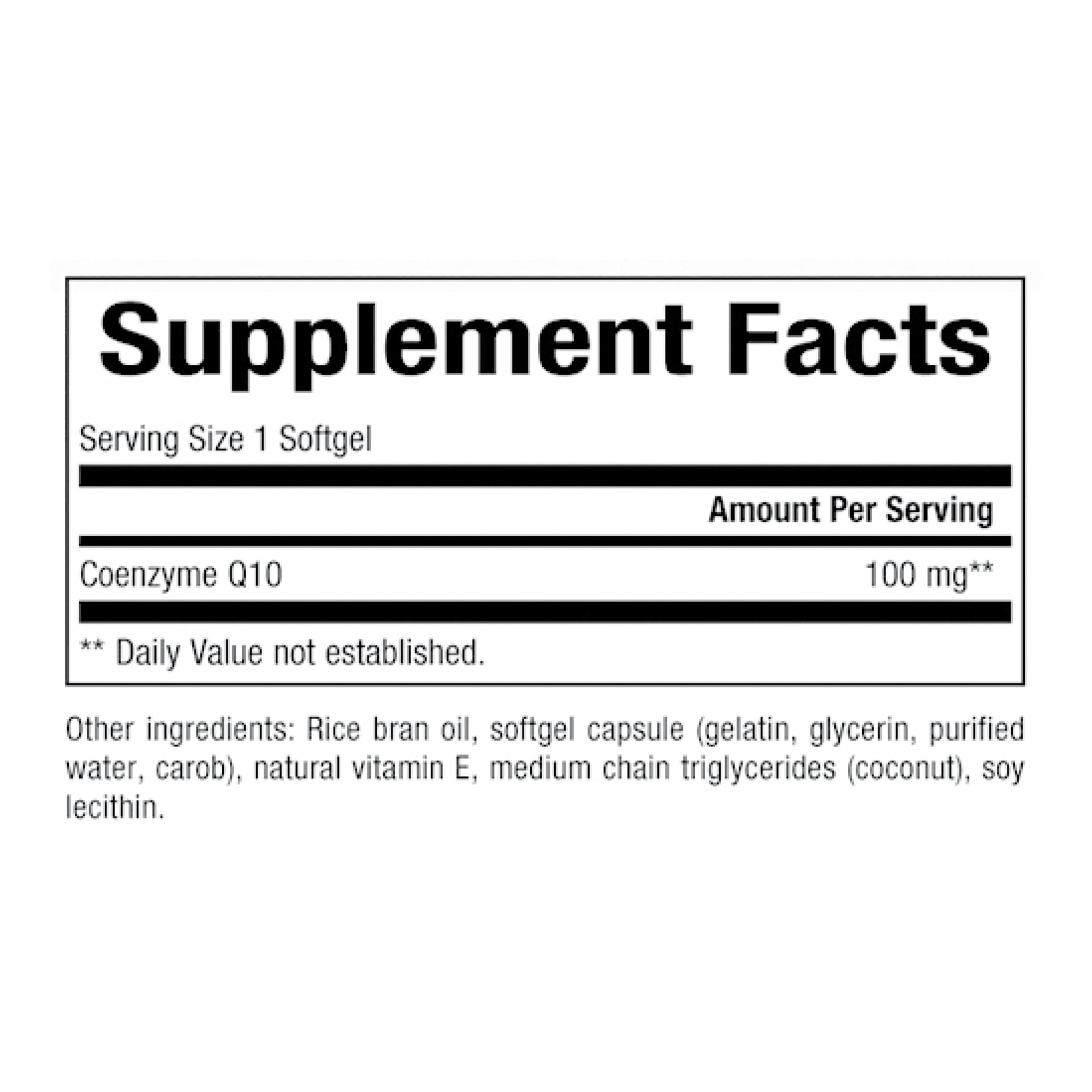 Natural Factors, Coenzyme Q10 100mg, CoQ10 Supplement for Energy, Heart and Antioxidant Support, 240 Softgels