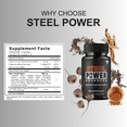 thumbnail image 3 of (2 Pack) Steel Power Advanced Performance Supplement, Steel Power (120 Capsules), 3 of 9