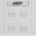 thumbnail image 4 of 2x Quad Data Wall Outlet Face Plate 4 Port RJ45/RJ11 Ethernet Network Socket, 4 of 5