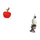 thumbnail image 5 of Estatua,Escultura de fruta artificial,estatua y artesanía,Figura de escritorio,Figura de loro para escritorio,oficina,decoración del hogar,Estatua de pájaro de resina,regalo de cumpleaños, 5 of 8