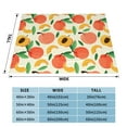 thumbnail image 4 of XMXT Throw Blanket, Colorful Peach Print Machine Washable Blankets for Sofa, 40 x 30 inches, 4 of 9