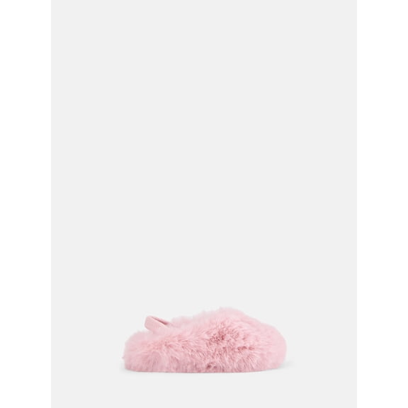 Wonder Nation Toddler Girls Faux Fur Slingback Mules