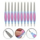 thumbnail image 2 of 10 limas para uñas de doble cara de acero inoxidable para manicura y pedicura., 2 of 6