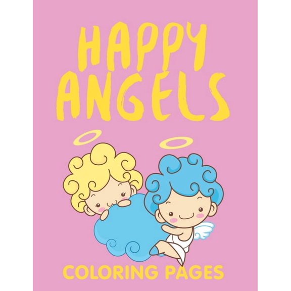 Happy Angels (Coloring Pages), (Paperback)