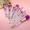 thumbnail image 4 of Brochas de maquillaje para sombra de ojos, 10 brochas de cristal para maquillaje de ojos, cerdas sintéticas de primera calidad, sombra de ojos, delineador de ojos, mezcla de pliegues, maquillaje,, 4 of 5