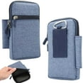 thumbnail image 2 of 6.3-inch Cellphone Waist Pouch Detachable Solid Color Protective  Smart Phone Storage Bag Pack Accessories, 2 of 9