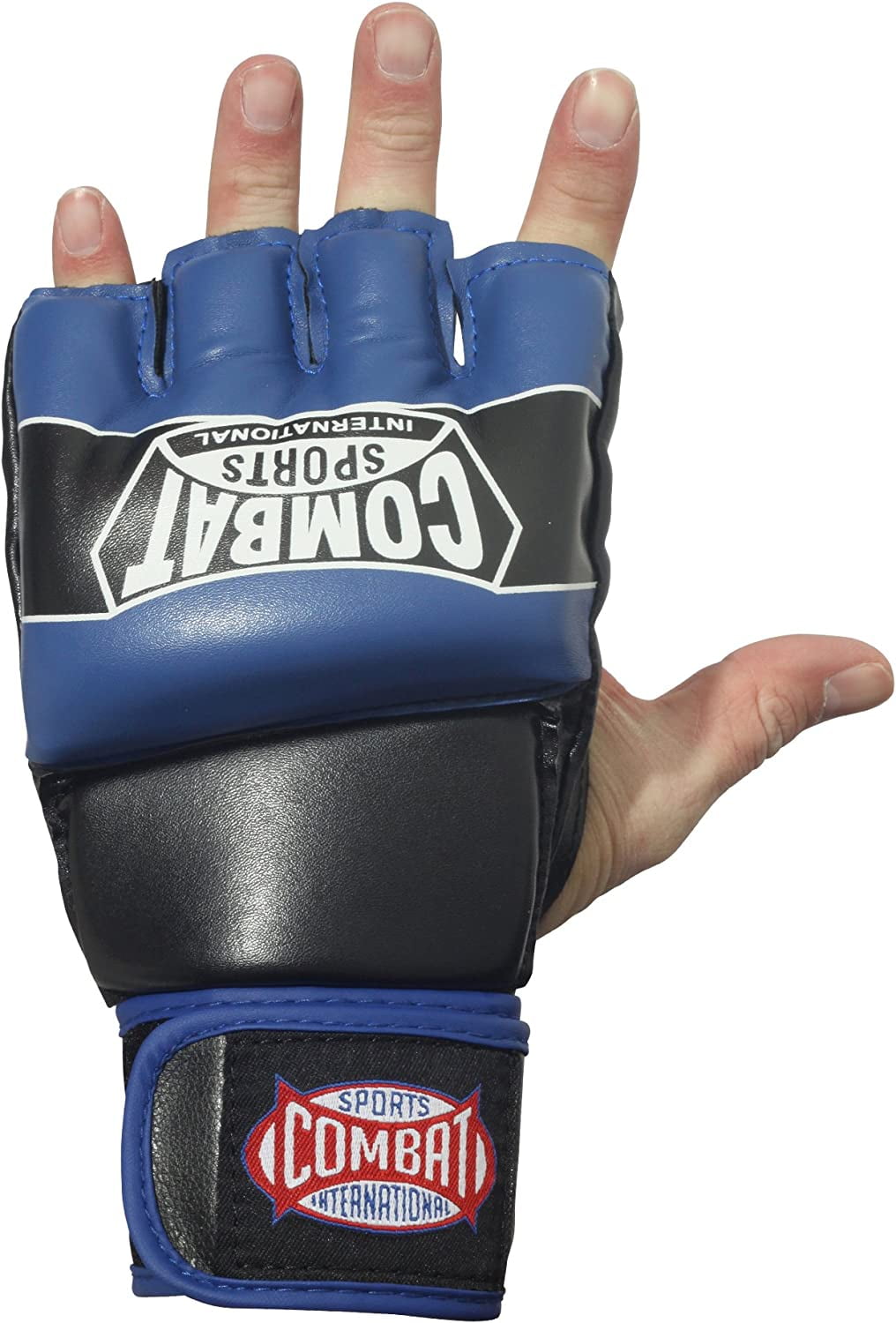 Combat Sports Pro Style MMA Gloves Grappling Sparring Kickboing Muay Thai Punching Bag Training Youth Large Black