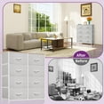 thumbnail image 2 of DEXTRUS 8-Drawer Fabric Dresser with Wood Top & Metal Frame for Adults & Teens, Light Gray, 2 of 6
