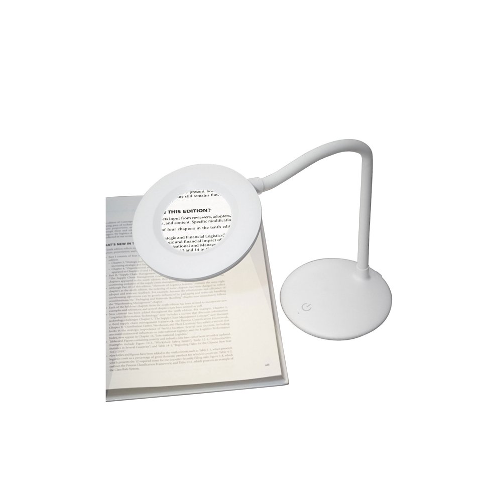 3X Magnifying Reading Lamp FreeStanding Cordless Rechargeable LED