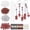 rugby, variant on Football Themed Keychain Making Kit, Complete Sport Bead Key Chain Craft DIY Keyring Supplies for Parent-Child Activity Football Fans