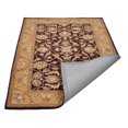 thumbnail image 2 of Rugsotic Carpets Hand Tufted Wool Eco-Friendly Area Rugs - 8'x11', Rectangle, Maroon Gold, Modern Contemporary Design, High Pile Handmade Anti Skid Rugs for Living Room, Bed Room (K00543), 2 of 6