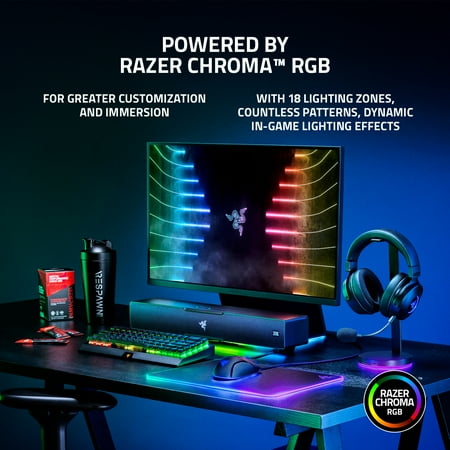 Razer - Leviathan V2 Bluetooth Gaming Speakers with RGB Lighting (2-Piece) - Black
