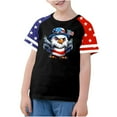 thumbnail image 2 of GERsome 4th of July Kids Boys T-Shirts, Girls Crewneck Short Sleeve Comfort Tees Summer Unisex American Flag Tshirts, 3-4 Years, 2 of 4