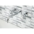 thumbnail image 2 of Kingston Brass KS6021BEX Essex Two-Handle Wall Mount Roman Tub Faucet, Polished Chrome, 2 of 7
