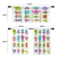 thumbnail image 4 of LALILO Kitchen Curtains and Valances Set of 3 36" Monster Window Treatment Tiers for Window Decor, 4 of 5